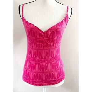 H&M Fuschia Geometric Tank Top - Size M